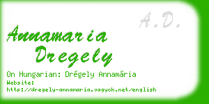 annamaria dregely business card