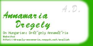 annamaria dregely business card